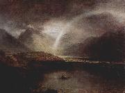 Joseph Mallord William Turner Buttermere-See mit Teilansicht von Cromackwater oil